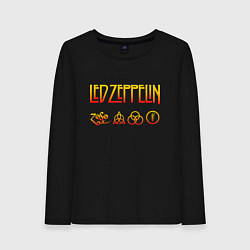 Женский лонгслив Led Zeppelin - logotype