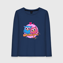 Женский лонгслив Влюблённые Совы
