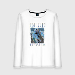 Женский лонгслив Blue lobster meme