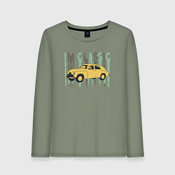 Лонгслив хлопковый женский Im Classic M20, цвет: авокадо