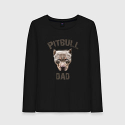 Женский лонгслив Pitbull dad