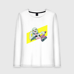 Лонгслив хлопковый женский Ребекка, цвет: белый