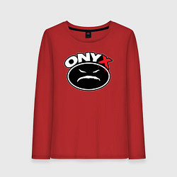 Женский лонгслив Onyx - black logo