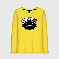 Женский лонгслив Onyx - black logo