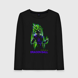 Лонгслив хлопковый женский Dragon Ball - Vegeta - Cry, цвет: черный