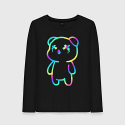 Женский лонгслив Cool neon bear