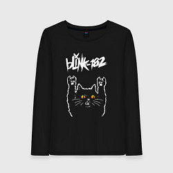 Женский лонгслив Blink 182 rock cat
