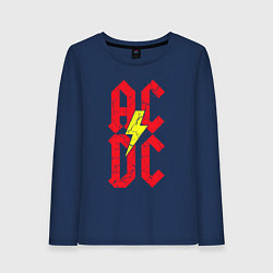 Женский лонгслив AC DC logo