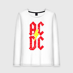 Женский лонгслив AC DC logo