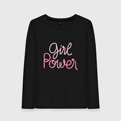 Женский лонгслив Pink - girl Power
