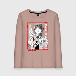 Женский лонгслив Макима Человек Бензопила