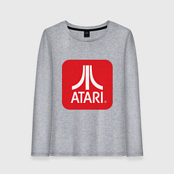 Женский лонгслив Atari logo