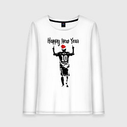 Женский лонгслив Лионель Месси Happy New Year