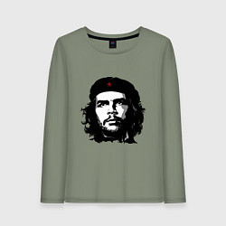 Лонгслив хлопковый женский Ernesto Che Guevara, цвет: авокадо