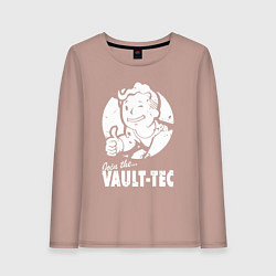 Женский лонгслив Vault boy - join the vault tec