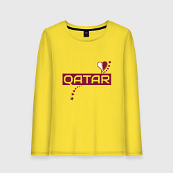 Женский лонгслив Qatar heart