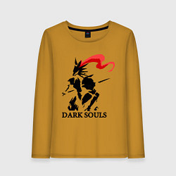 Лонгслив хлопковый женский Dark Souls, цвет: горчичный