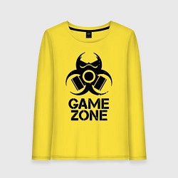 Лонгслив хлопковый женский Game zone, цвет: желтый