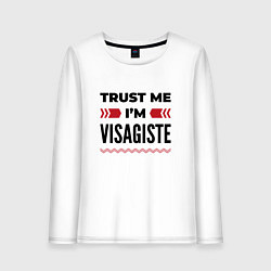 Лонгслив хлопковый женский Trust me - Im visagiste, цвет: белый