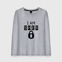 Женский лонгслив I am Sher locked