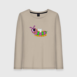 Женский лонгслив Мультяшный монстр