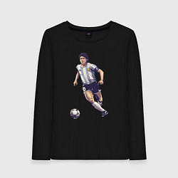 Женский лонгслив Maradona football