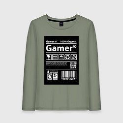 Женский лонгслив Геймер инструкция по применению