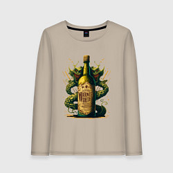 Женский лонгслив Зеленый змий