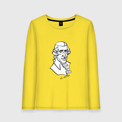 Лонгслив хлопковый женский Йозеф Гайдн, цвет: желтый