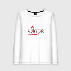 Лонгслив хлопковый женский VAG not VOGUE, цвет: белый