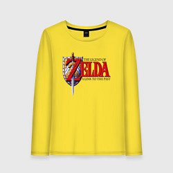 Лонгслив хлопковый женский The Legend of Zelda game, цвет: желтый