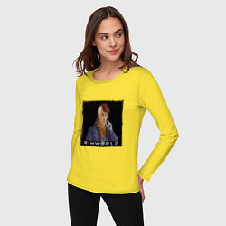Лонгслив хлопковый женский Римворлд - Рэнди, цвет: желтый — фото 2