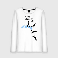 Лонгслив хлопковый женский The Beatles: break down, цвет: белый