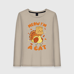 Женский лонгслив Meow im a cat