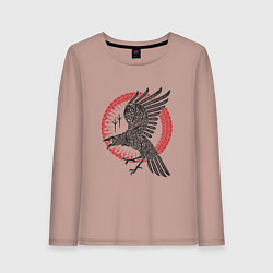 Женский лонгслив Ворон мифология славян