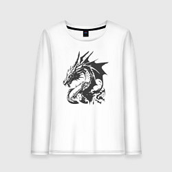 Женский лонгслив Скандинавский дракон викингов
