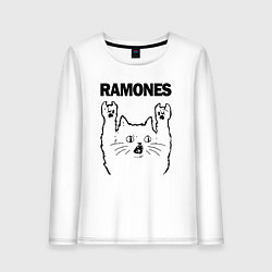 Женский лонгслив Ramones - rock cat