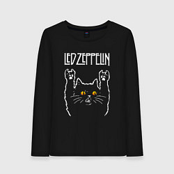 Женский лонгслив Led Zeppelin rock cat