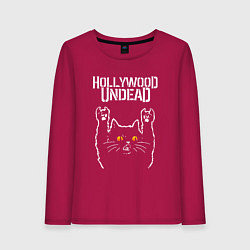 Женский лонгслив Hollywood Undead rock cat