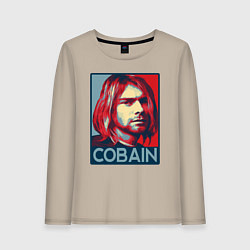 Женский лонгслив Nirvana - Kurt Cobain