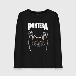 Женский лонгслив Pantera rock cat