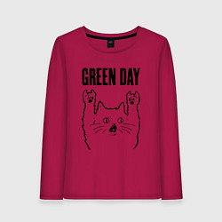 Женский лонгслив Green Day - rock cat