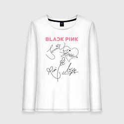 Женский лонгслив Blackpink автограф