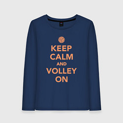 Женский лонгслив Keep calm and volley on