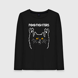 Женский лонгслив Foo Fighters rock cat