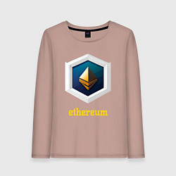 Женский лонгслив Логотип Ethereum