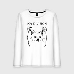 Женский лонгслив Joy Division - rock cat