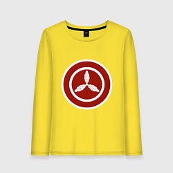 Лонгслив хлопковый женский Клан Тоса Total War: Shogun 2, цвет: желтый