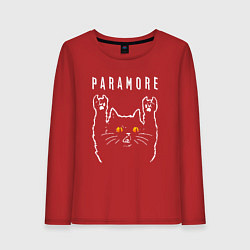 Женский лонгслив Paramore rock cat