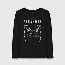 Женский лонгслив Paramore rock cat